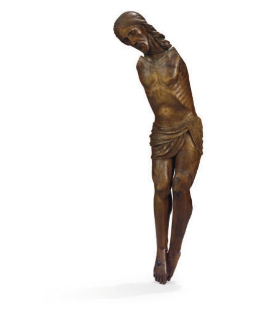 FIGURE DU CHRIST EN CROIX DU XVIIEME SIECLE