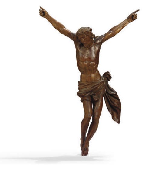 FIGURE DU CHRIST EN CROIX DU XVIIEME SIECLE