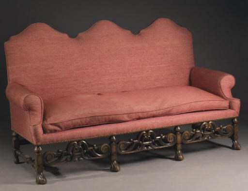 BANQUETTE DU XIXEME SIECLE DE STYLE HOLLANDAIS