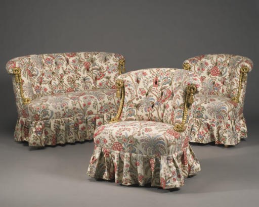 MOBILIER DE SALON DE STYLE NAPOLEON III