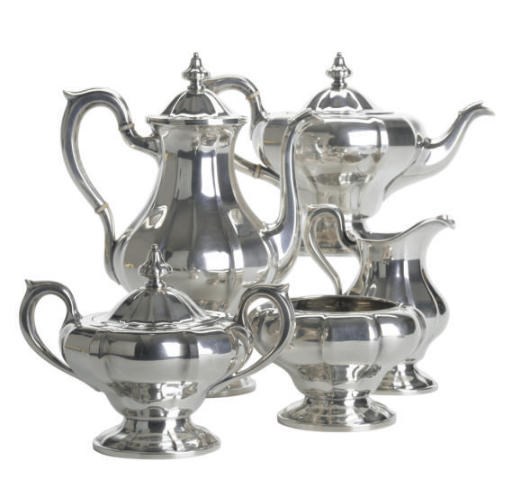 AN AMERICAN SILVER TEA AND COFFEE SERVICE,**