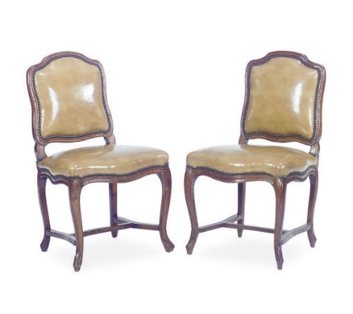 A SET OF SIX LOUIS XV BEECHWOOD CHAISES,