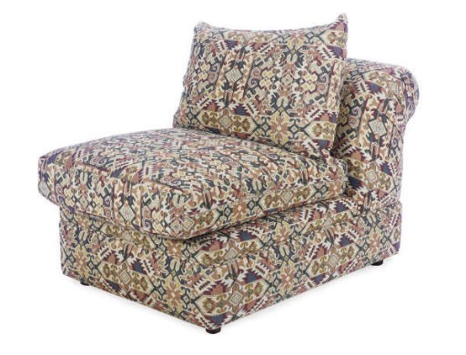 A PAIR OF OVERSIZED SLIPPER CHAIRS,