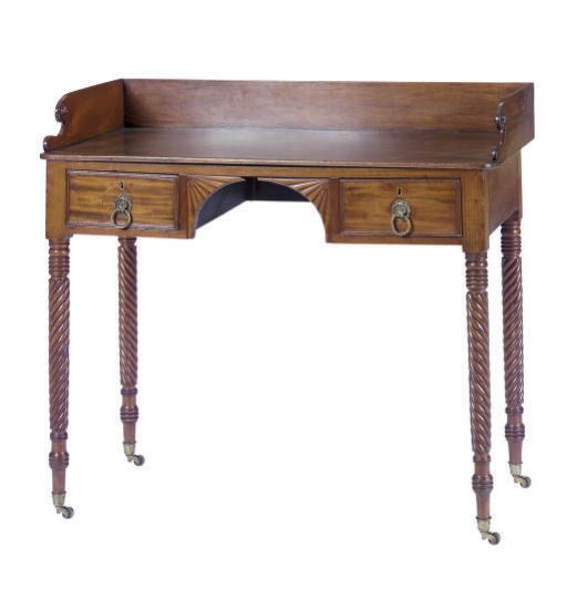 A REGENCY MAHOGANY SIDE TABLE,