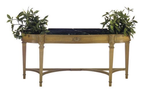 A FRENCH FRUITWOOD SIDEBOARD,