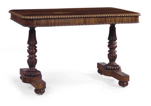 A GEORGE IV GONCALO-ALVES WRITING-TABLE,