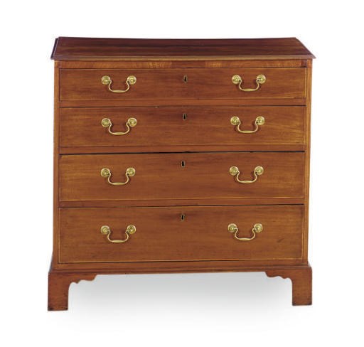 AN AMERICAN FEDERAL MAHOGANY CHEST-OF-DRAWERS,