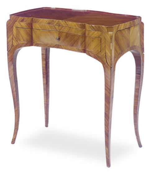 A TULIPWOOD TRAY-TABLE-ON-STAND,