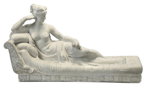 AN ITALIAN COMPOSITE-STONE FIGURE OF PAOLINA BORGHESE AS VENUS