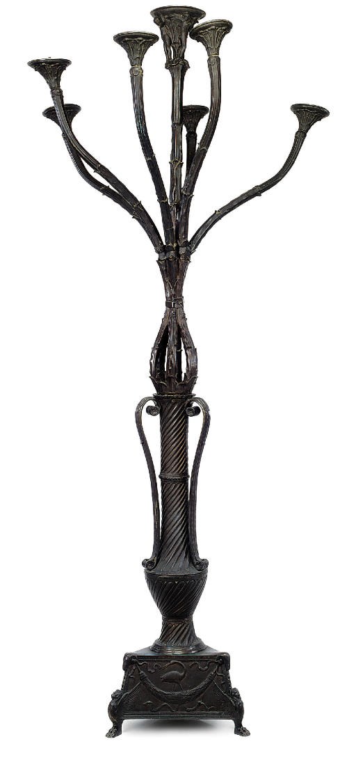 AN ITALIAN BRONZE TORCHÈRE