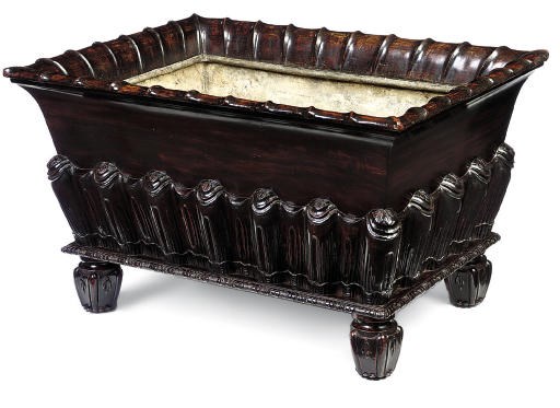 A WILLIAM IV MAHOGANY WINE COOLER