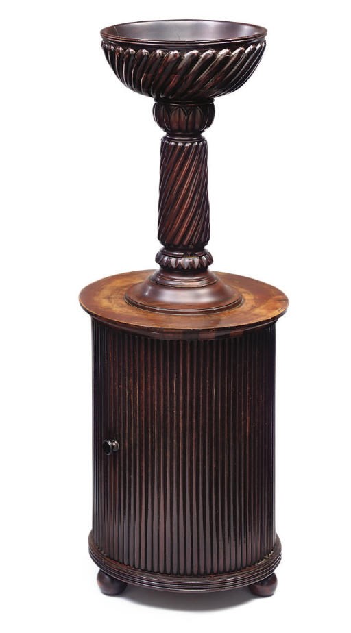 A NEOPOLITAN MAHOGANY RAFFRAICHISSOIR