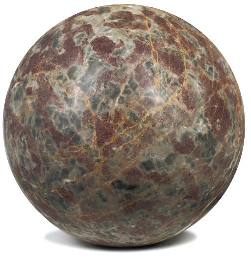 A COLLECTION OF TWELVE MARBLE SPHERES