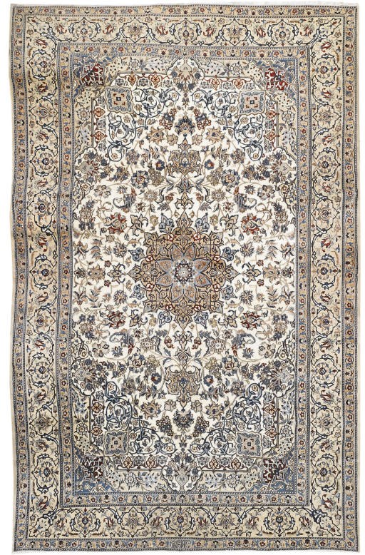 A fine part silk Nain Habibian carpet, Central Persia