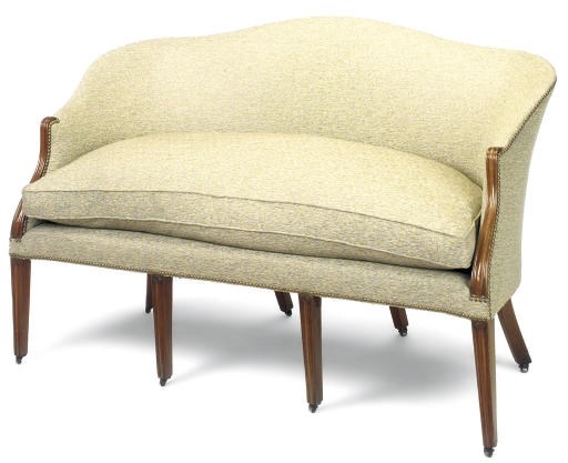 A GEORGE III MAHOGANY SOFA