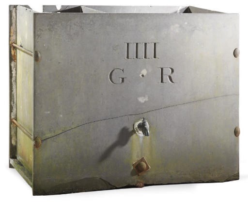 A GEORGE IV SLATE WATER CISTERN