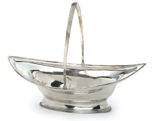 A GEORGE III SILVER BASKET