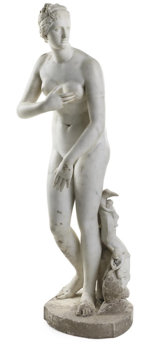 AN ITALIAN MARBLE MODEL OF THE VENUS DE MEDICI