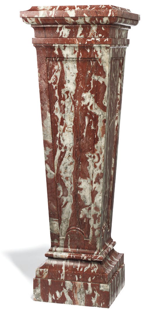 A LANGUEDOC MARBLE PEDESTAL