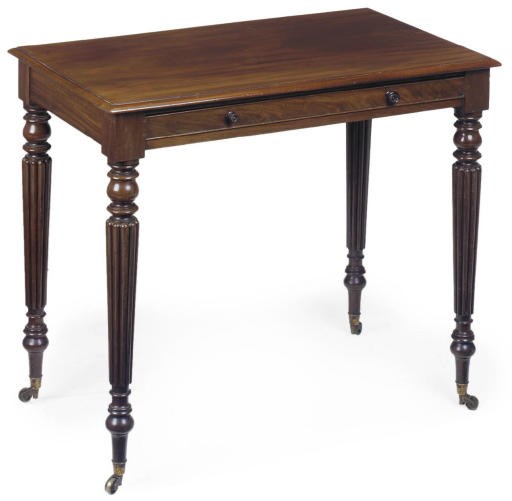 A REGENCY MAHOGANY SIDE TABLE