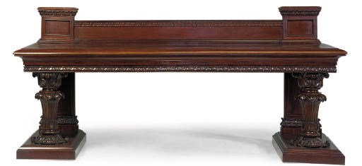 A WILLIAM IV MAHOGANY SERVING TABLE