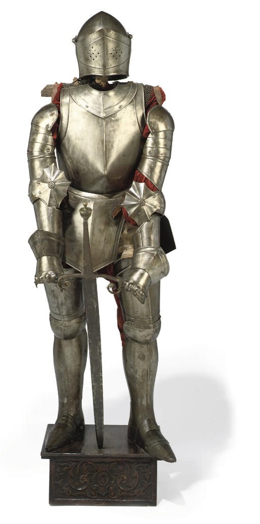 A STEEL SUIT OF ARMOUR