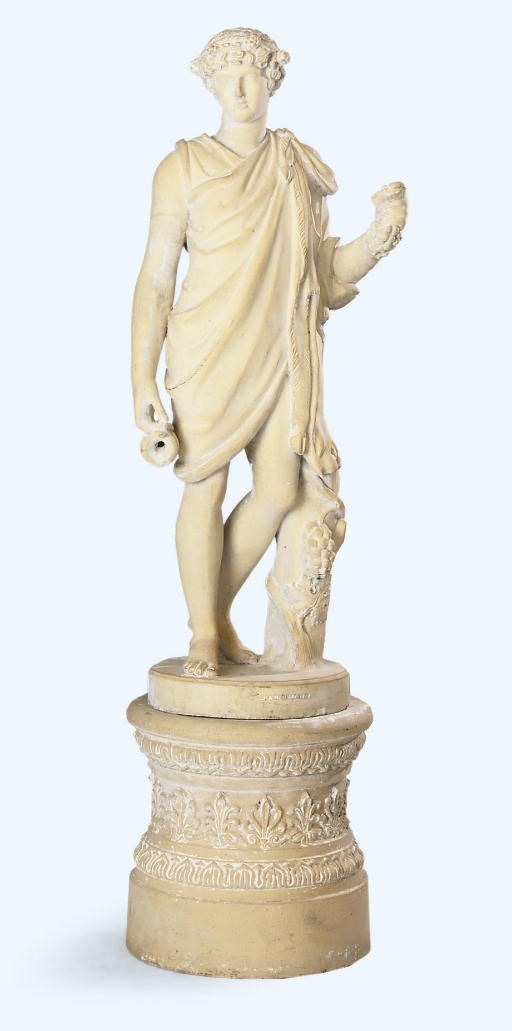 A SCOTTISH TERRACOTTA FIGURE OF BACCHUS