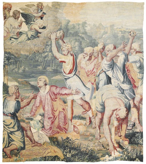 A LOUIS XIV BIBLICAL TAPESTRY
