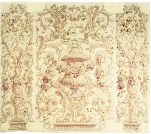 A SET OF FRENCH AUBUSSON-STYLE TAPESTRY HANGINGS