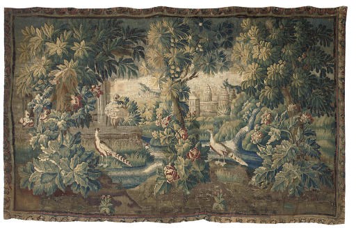 A LARGE FRENCH VERDURE TAPESTRY