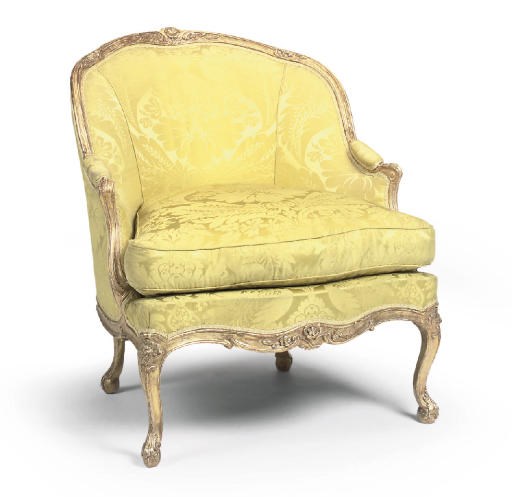 A LOUIS XV GILTWOOD BERGERE