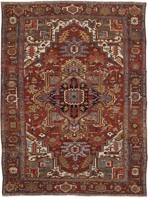 A fine Heriz carpet, North-West Persia