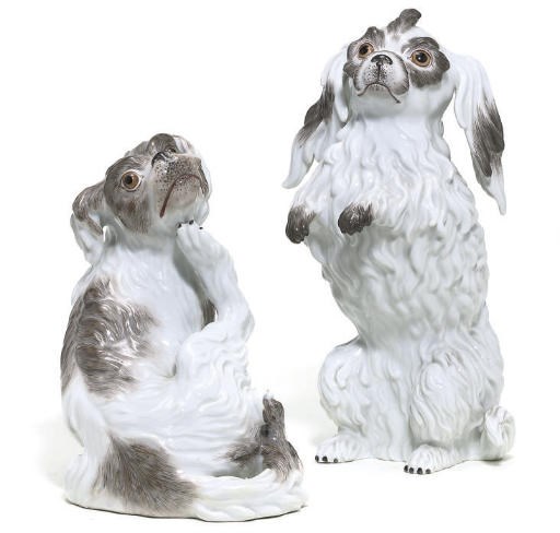 TWO MEISSEN MODELS OF BOLOGNESE HOUNDS