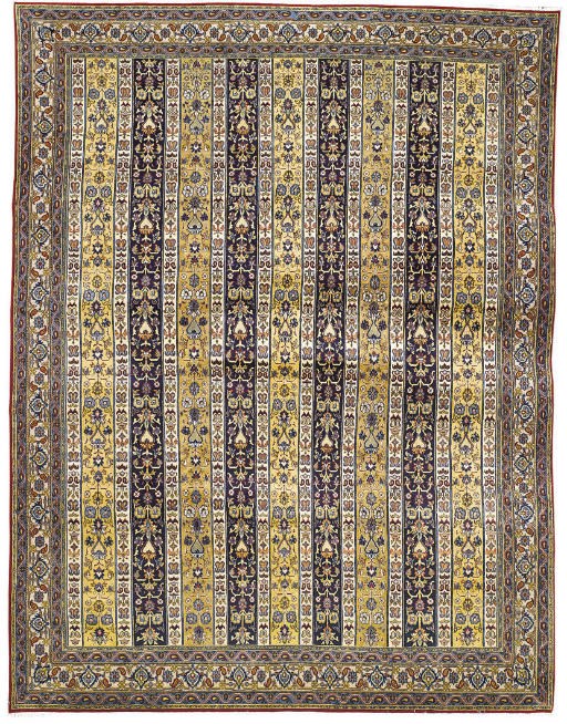 A fine Qum carpet of Moharamat design, Central Persia