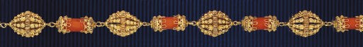 A coral necklace