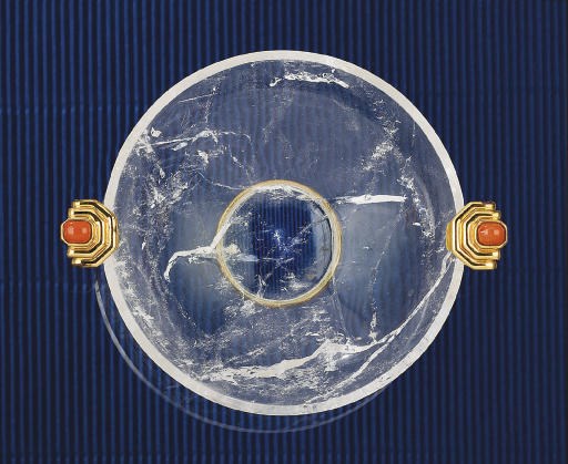 A rock crystal bowl, by Boucheron