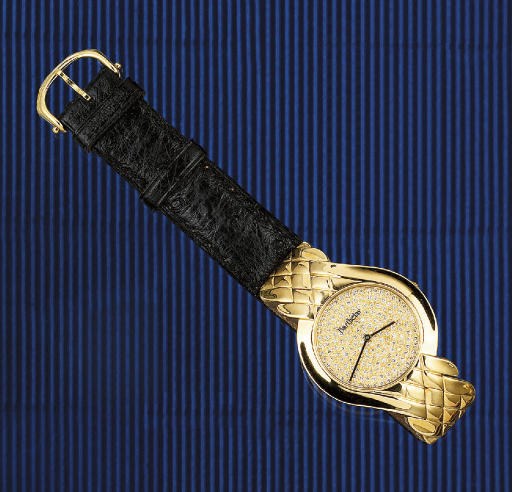 A DIAMOND SET AUTOMATIC WRISTWATCH, BY BARTHELAY