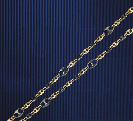 A BI-METALLIC NECKLACE, BY BULGARI