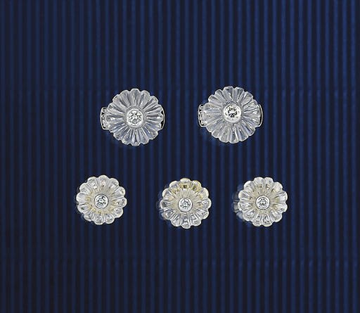 A diamond and rock crystal dress set