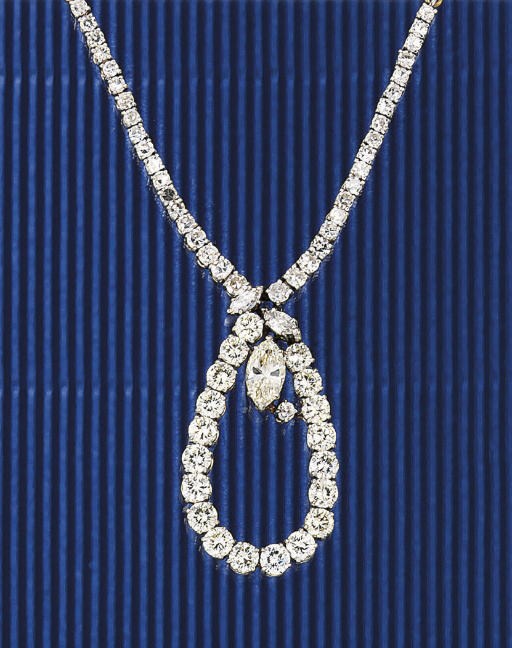 A diamond necklace