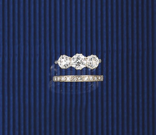 Two diamond rings