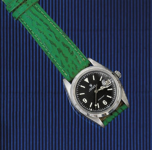 A STAINLESS STEEL "OYSTERDATE" AUTOMATIC WRISTWATCH, BY ROLEX