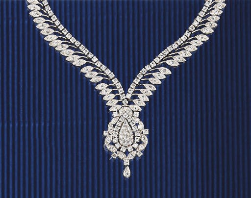 A diamond necklace