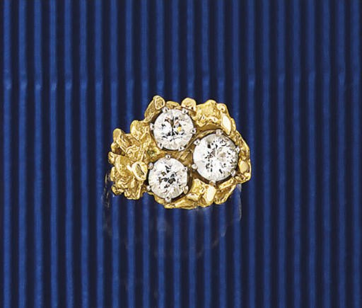 AN 18CT. GOLD AND DIAMOND RING, BY JOHN DONALD