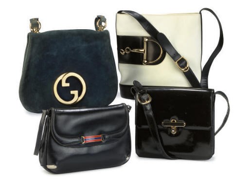 GUCCI, FOUR HANDBAGS, 1970s