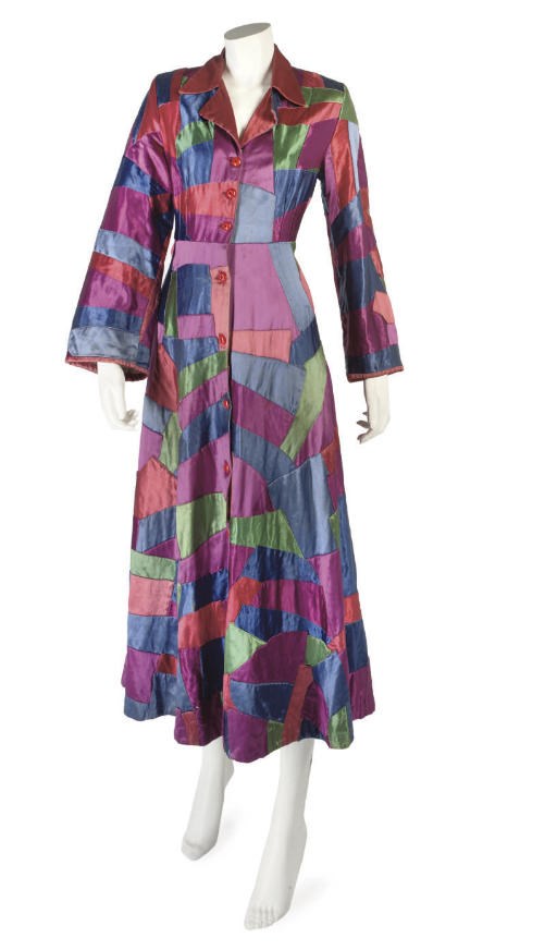 AN UNUSUAL PATCHWORK ROBE, ATTRIBUTED TO SONIA DELAUNAY