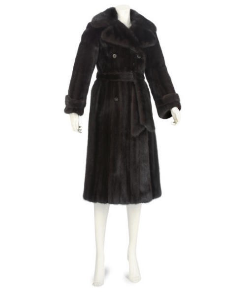 HERMÈS, A THREE-QUARTER MINK COAT, 1980S
