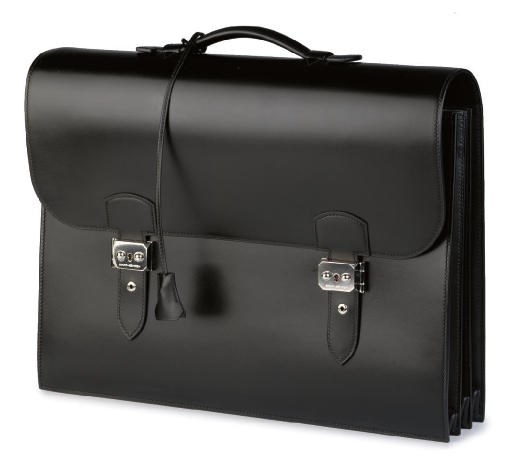 HERMÈS, A BLACK BOX LEATHER 'SAC A DEPECHES'