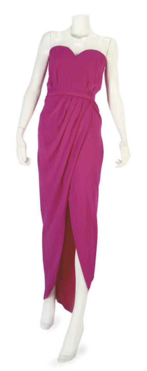 CHRISTIAN DIOR COUTURE, A HOT PINK GOWN