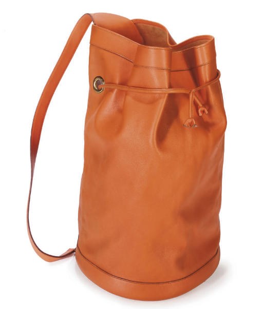 HERMÈS, AN ORANGE 'SAC MARIN'